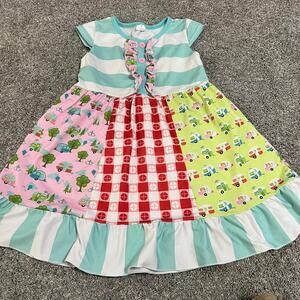 Boutique Girls Camping Dress size 5